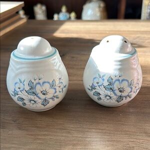 Vintage Salt And Pepper Shakers Ashberry Pattern By Country Ware